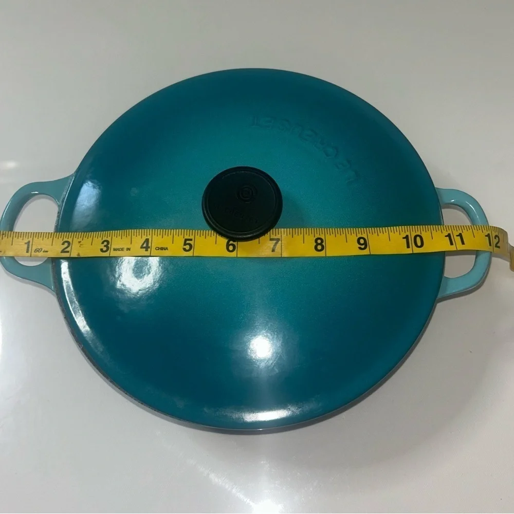 Rare Le Creuset Caribbean Blue 22cm Marmite Dutch Oven Cast Iron France